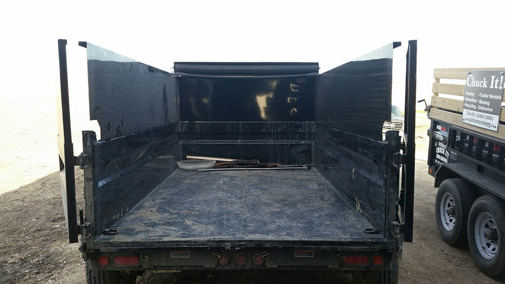 Junk Removal Trailer - Chuck It! Junk Removal - Hauling Services Winnipeg